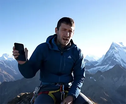 Still from Hosthub's AI-generated social video