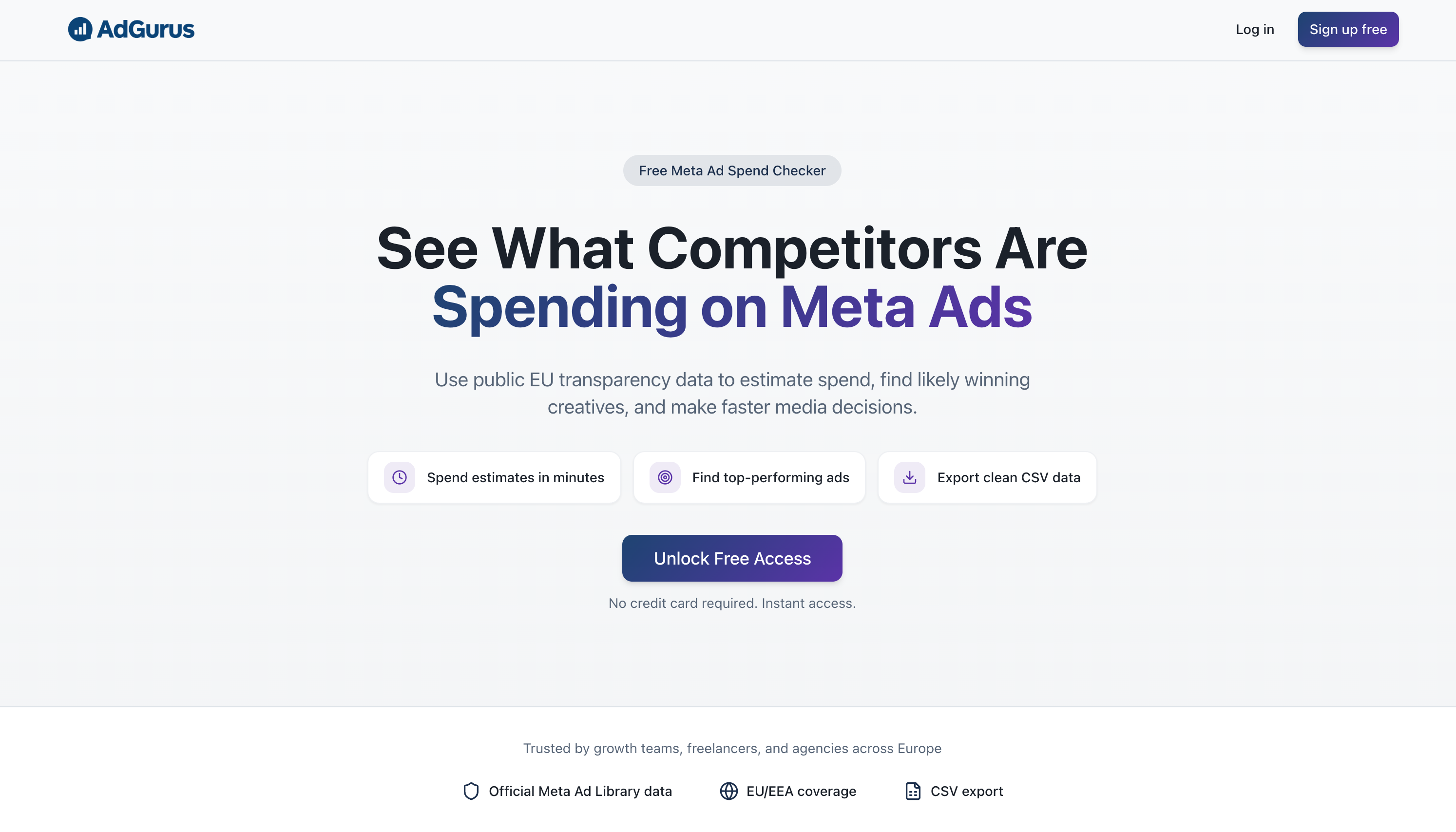 Meta Ad Spend Calculator preview